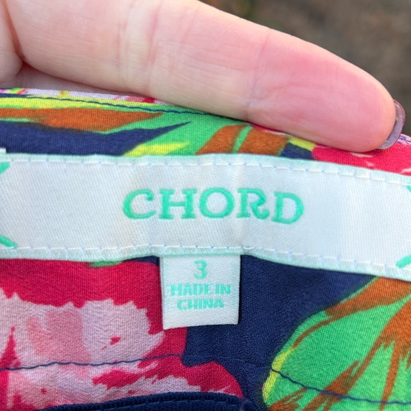 Chord Anthropologie Juniors Wide Leg Floral Pants Size 3 - Picture 4 of 5